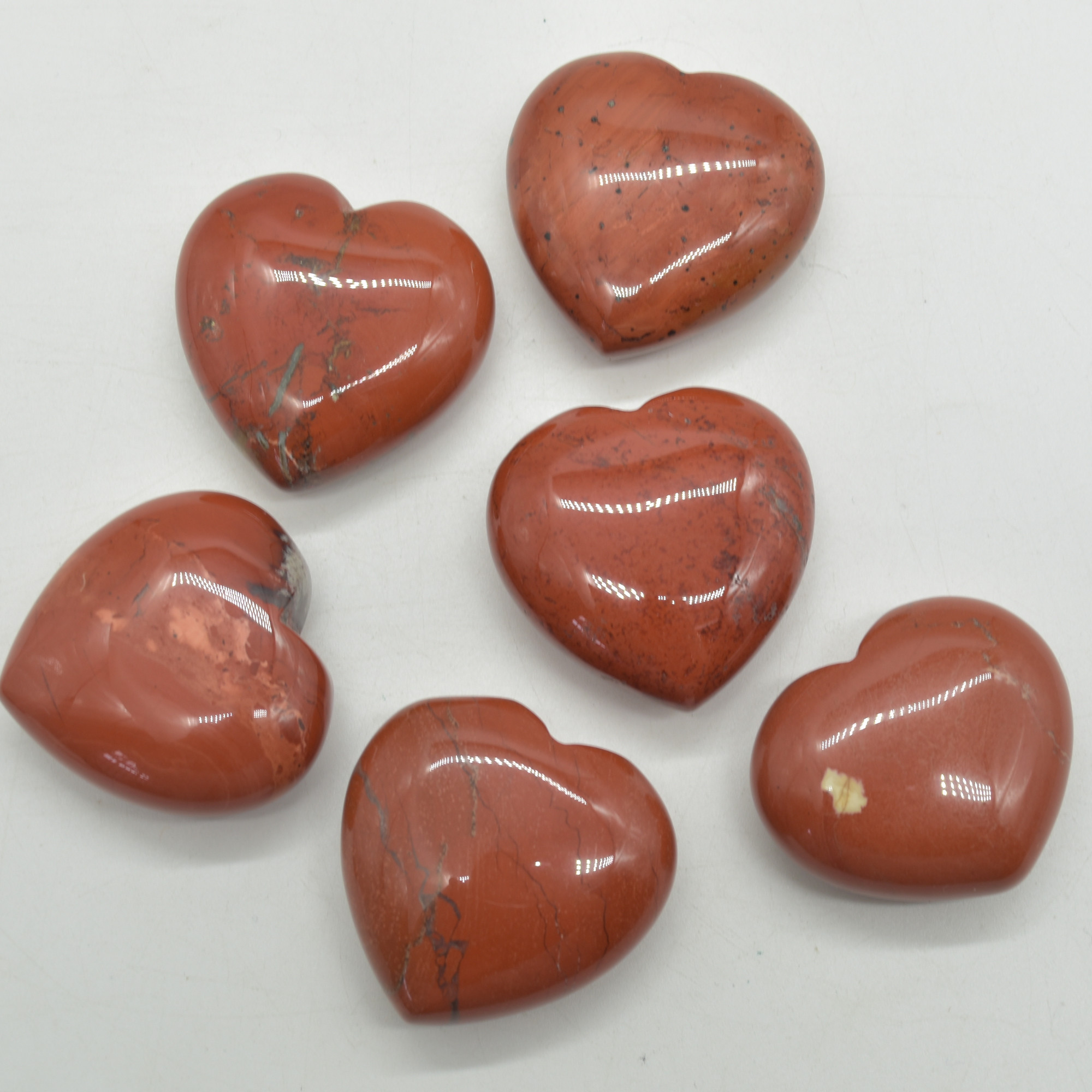 Red Jasper Crystal Puffy Heart - 4.5cm - 1 Count - Image 2