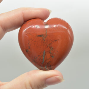 Red Jasper Crystal Puffy Heart - 4.5cm - 1 Count