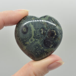 Kambaba Jasper Crystal Puffy Heart - 4cm - 1 Count