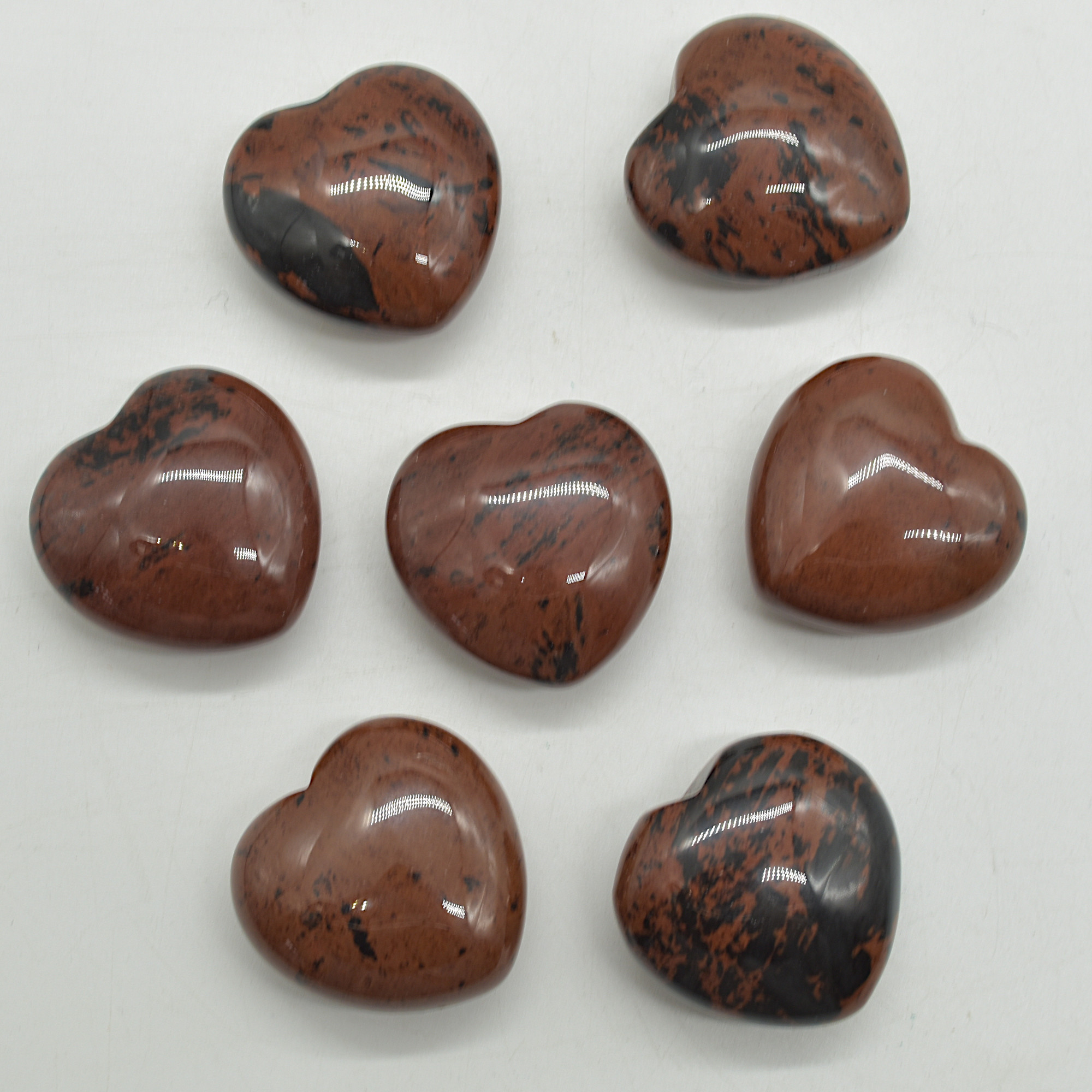 Mahogany Obsidian Crystal Puffy Heart - 4cm - 1 Count - Image 2
