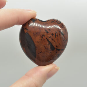 Mahogany Obsidian Crystal Puffy Heart - 4cm - 1 Count