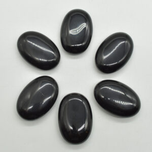 Black Sheen Obsidian Crystal Palm Stone - 6cm - 1 Count
