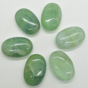 Green Fluorite Crystal Palm Stone - 6cm - 1 Count