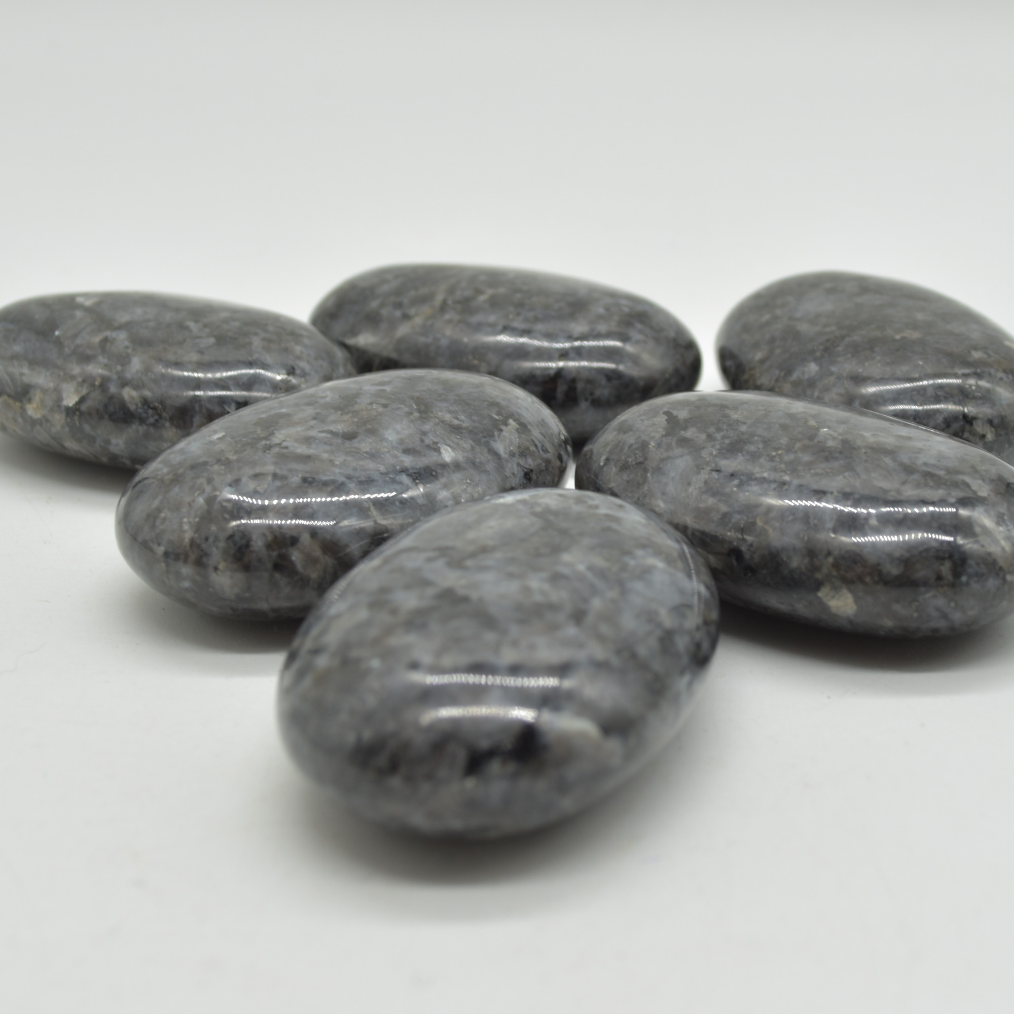 Larvikite Crystal Palm Stone - 6cm - 1 Count - Image 2