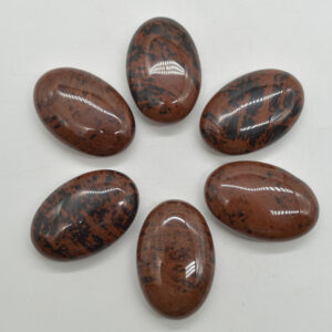 Mahogany Obsidian Crystal Palm Stone - 6cm - 1 Count