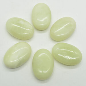 New Jade Crystal Palm Stone - 6cm - 1 Count