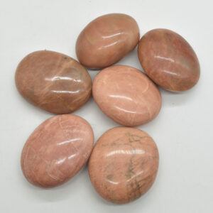 Peach Moonstone Crystal Freeform / Palmstone - 120 - 150 grams - 1 Count