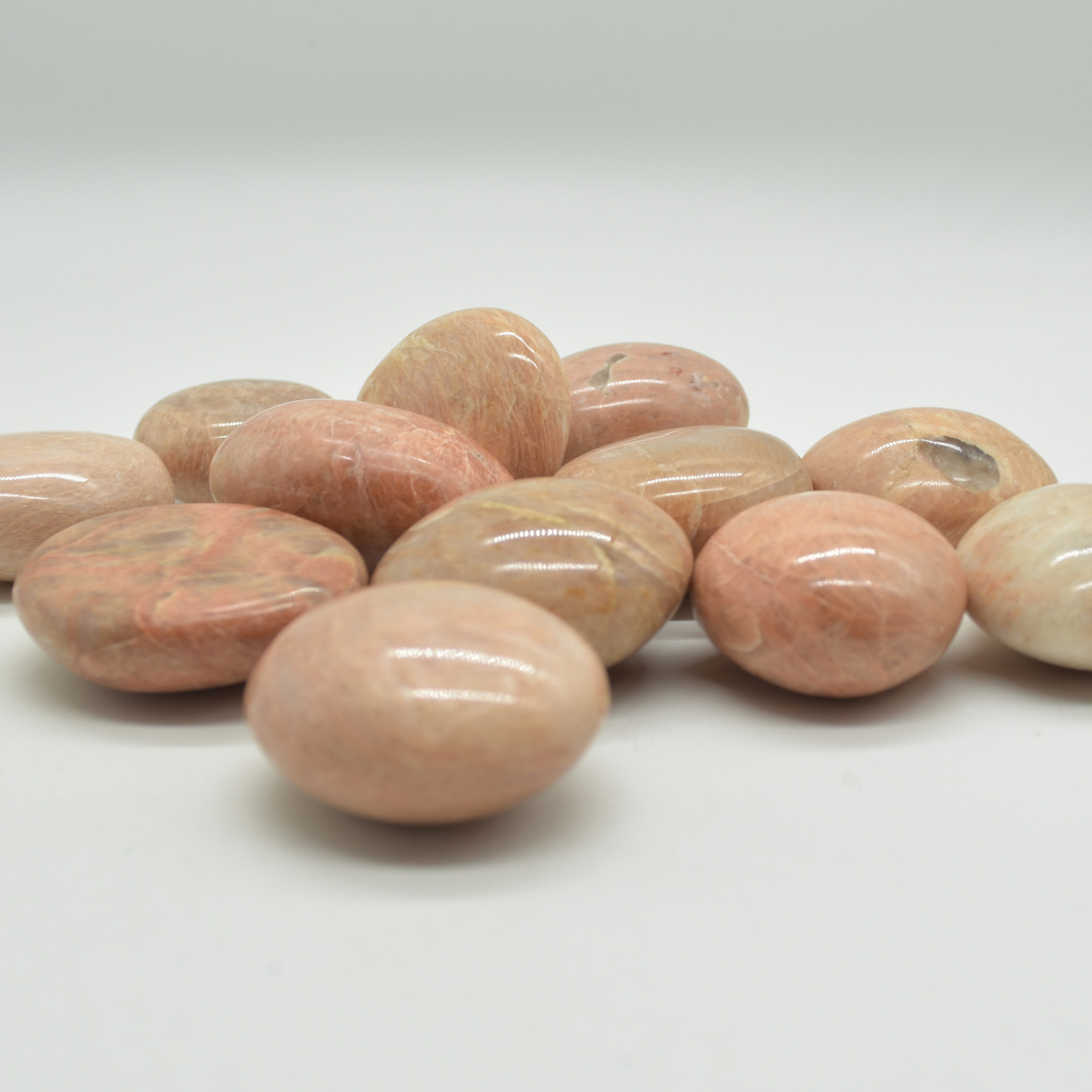 Peach Moonstone Crystal Freeform / Palmstone - 40 - 70 grams - 1 Count - Image 2