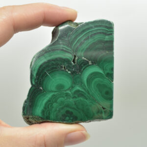 Malachite Crystal Freeform Slice, Slab - 6.3cm x 5cm x 1cm - 103 grams - #10