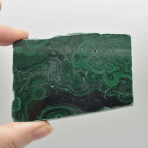 Malachite Crystal Freeform Slice, Slab - 7.9cm x 5.4cm x 0.9cm - 139 grams - #13