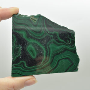 Malachite Crystal Freeform Slice, Slab - 7cm x 7.3cm x 0.9cm - 155 grams - #16
