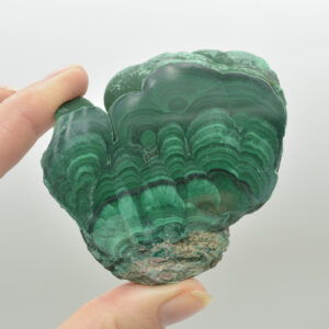 Malachite Crystal Freeform Slice, Slab - 6.3cm x 7.1cm x 1.1cm - 105 grams - #17