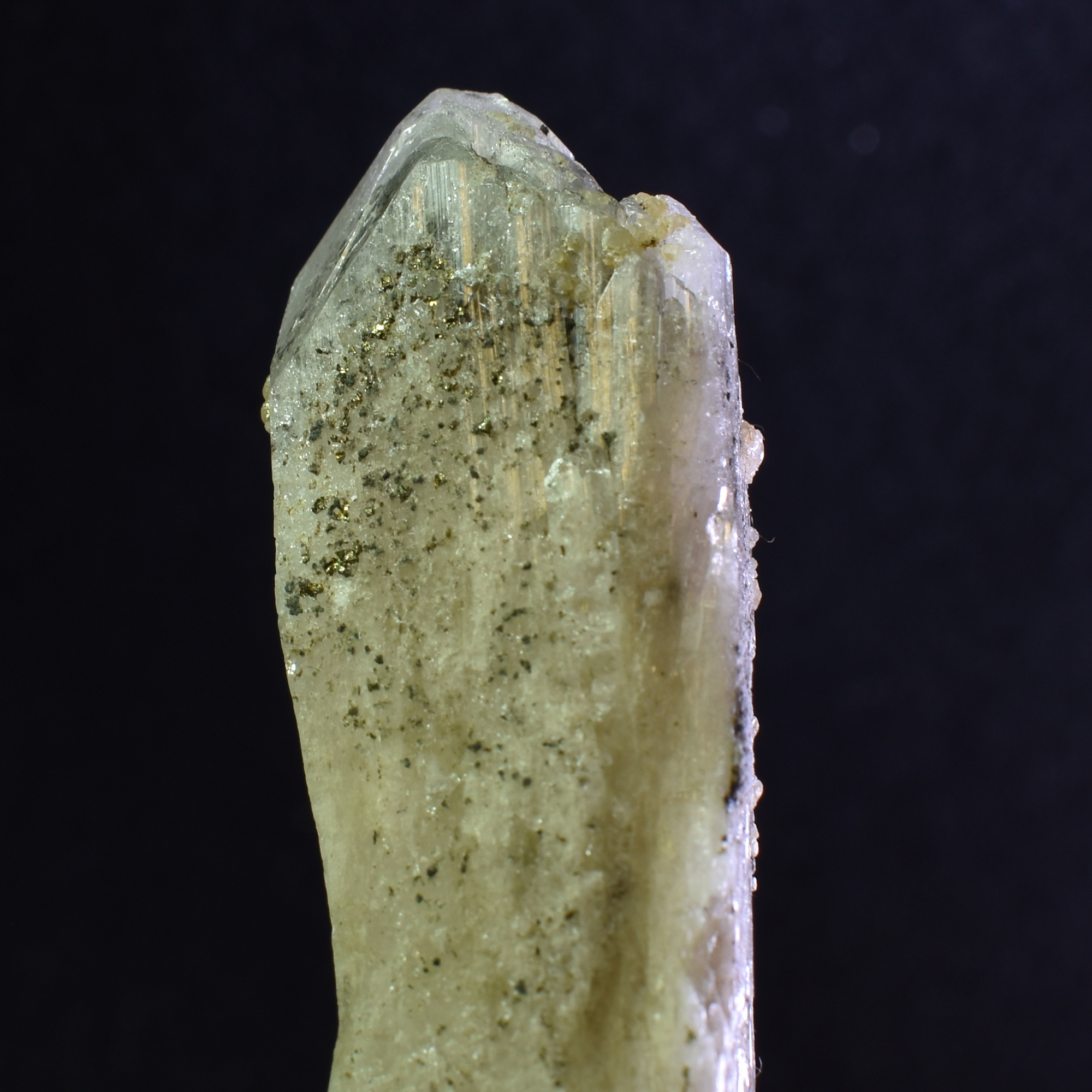 Danburite (with Pyrite) Crystal Raw Point Specimen from Mexico - 33 grams - #01 - Image 4