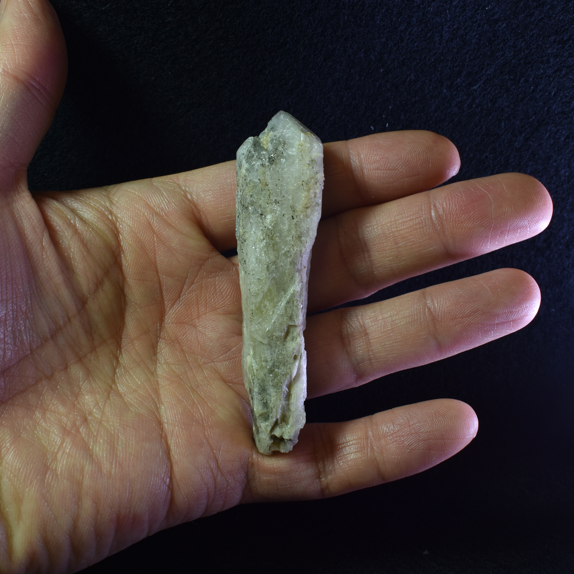 Danburite (with Pyrite) Crystal Raw Point Specimen from Mexico - 33 grams - #01 - Image 7