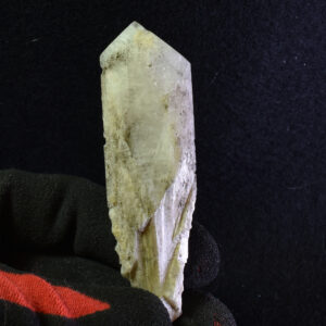 Danburite (with Pyrite and Sphalerite) UV Reactive Crystal Raw Point Specimen from Mexico - 34 grams - #03