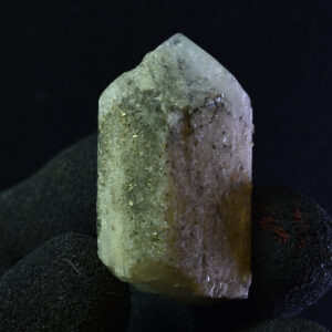 Danburite (with Pyrite) UV Reactive Crystal Raw Point Specimen from Mexico - 20 grams - #05