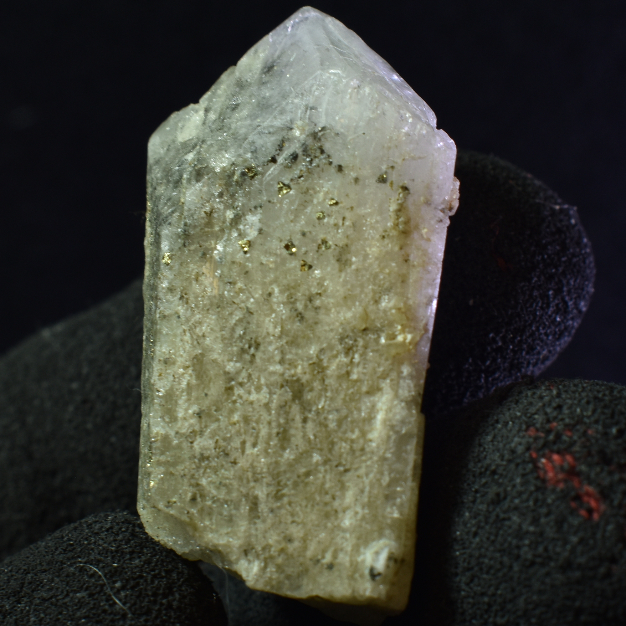 Danburite (with Pyrite) UV Reactive Crystal Raw Point Specimen from Mexico - 20 grams - #05 - Image 3