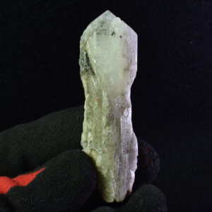 Danburite (with Pyrite and Calcite) UV Reactive Crystal Raw Point Specimen from Mexico - 31 grams - #16