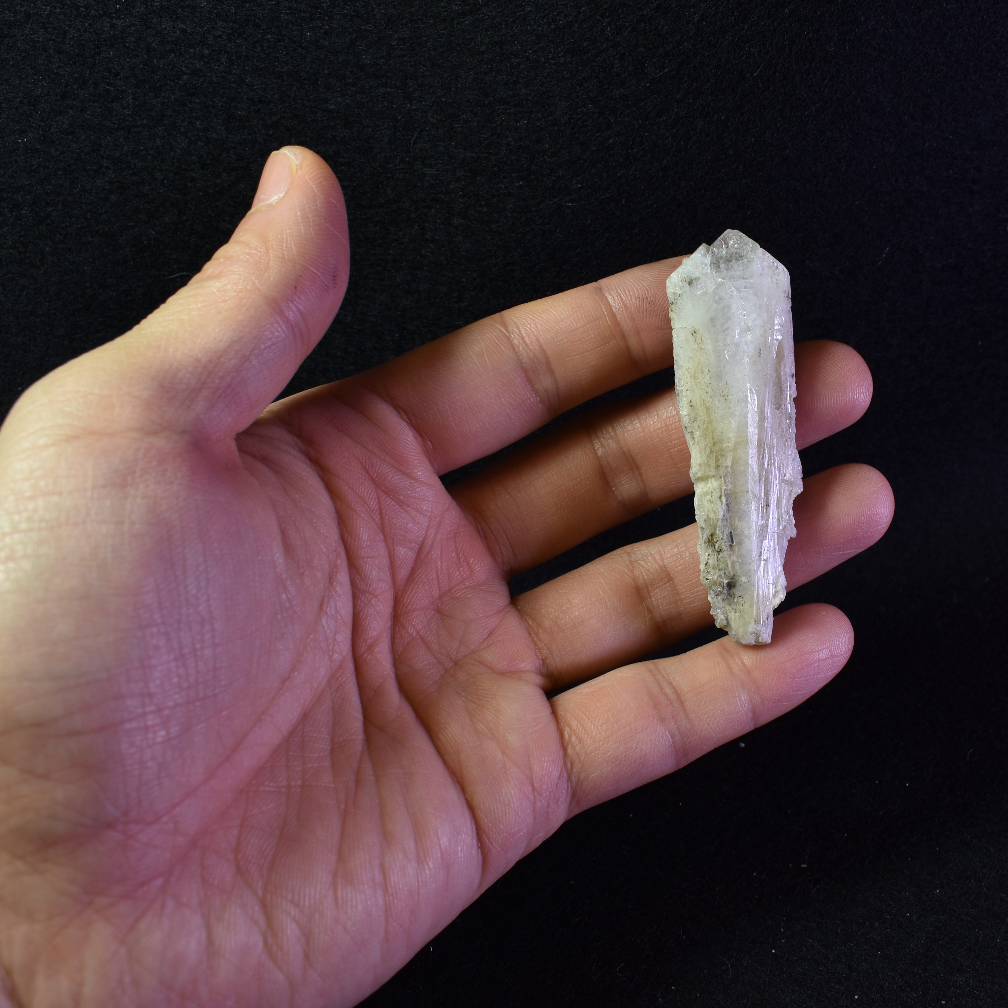 Danburite (with Pyrite) UV Reactive Crystal Raw Point Specimen from Mexico - 21 grams - #23 - Image 6