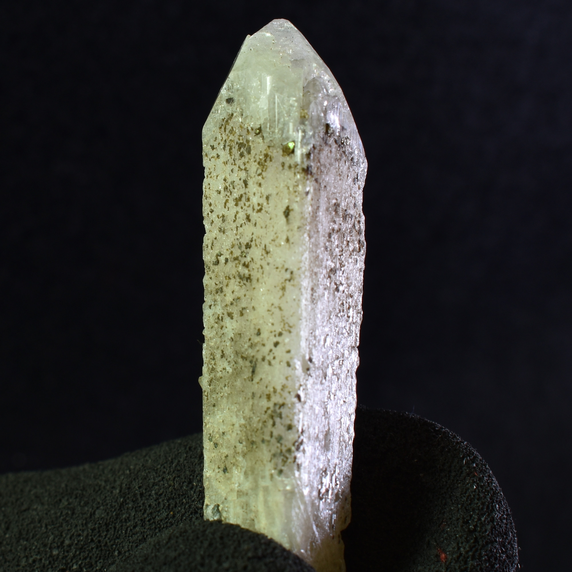 Danburite (with Chalcopyrite) UV Reactive Crystal Raw Point Specimen from Mexico - 12 grams - #29 - Image 5