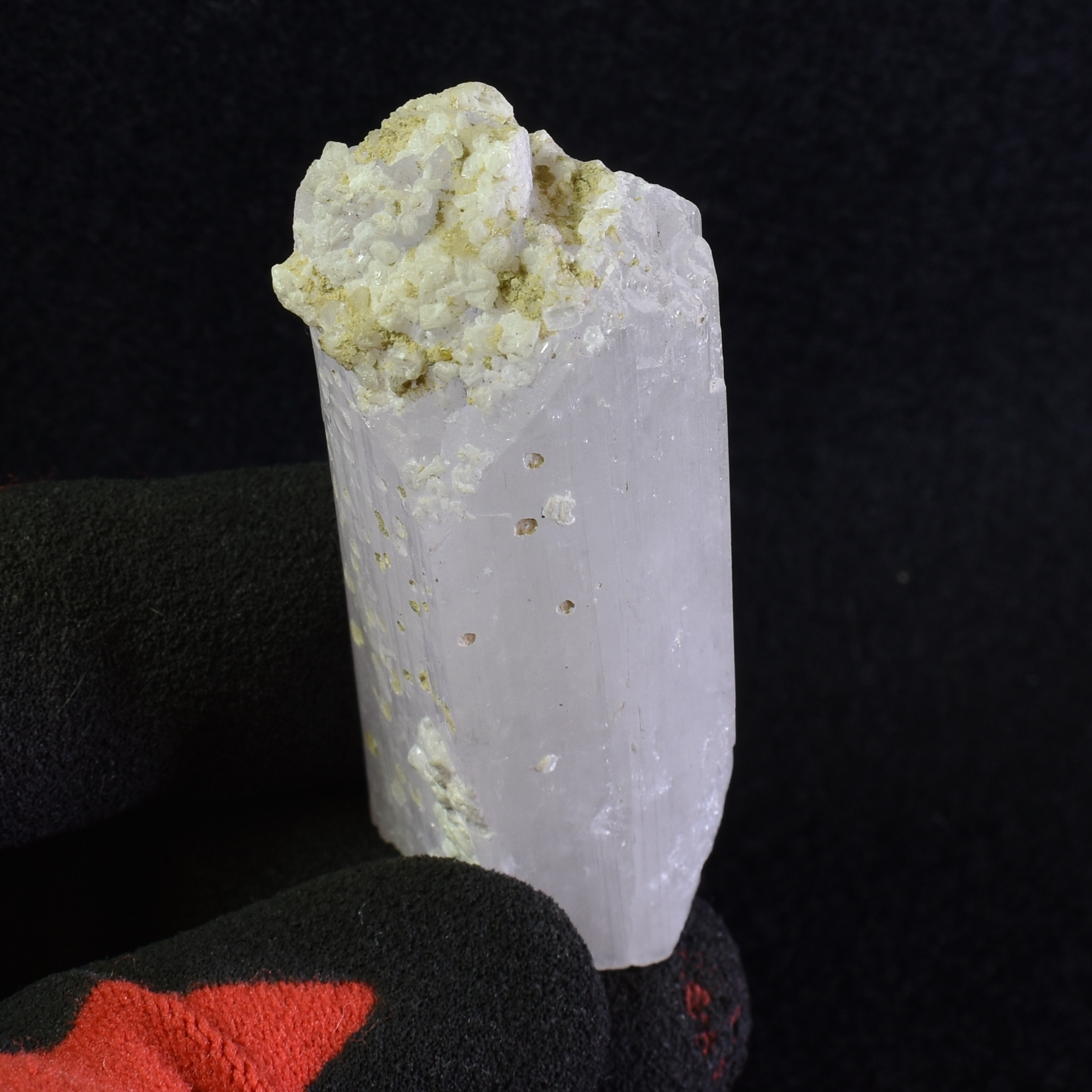 Danburite (with Calcite) UV Reactive Crystal Raw Point Specimen from Mexico - 58 grams - #30 - Image 6