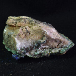 Raw Azurite Malachite (with Quartz) Crystal Cluster Specimen from Mexico - 199 grams #06