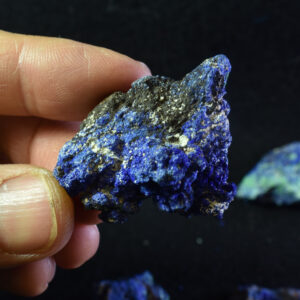 Raw Azurite Malachite Crystal Cluster Specimens from Mexico - 4 Count - 50 grams