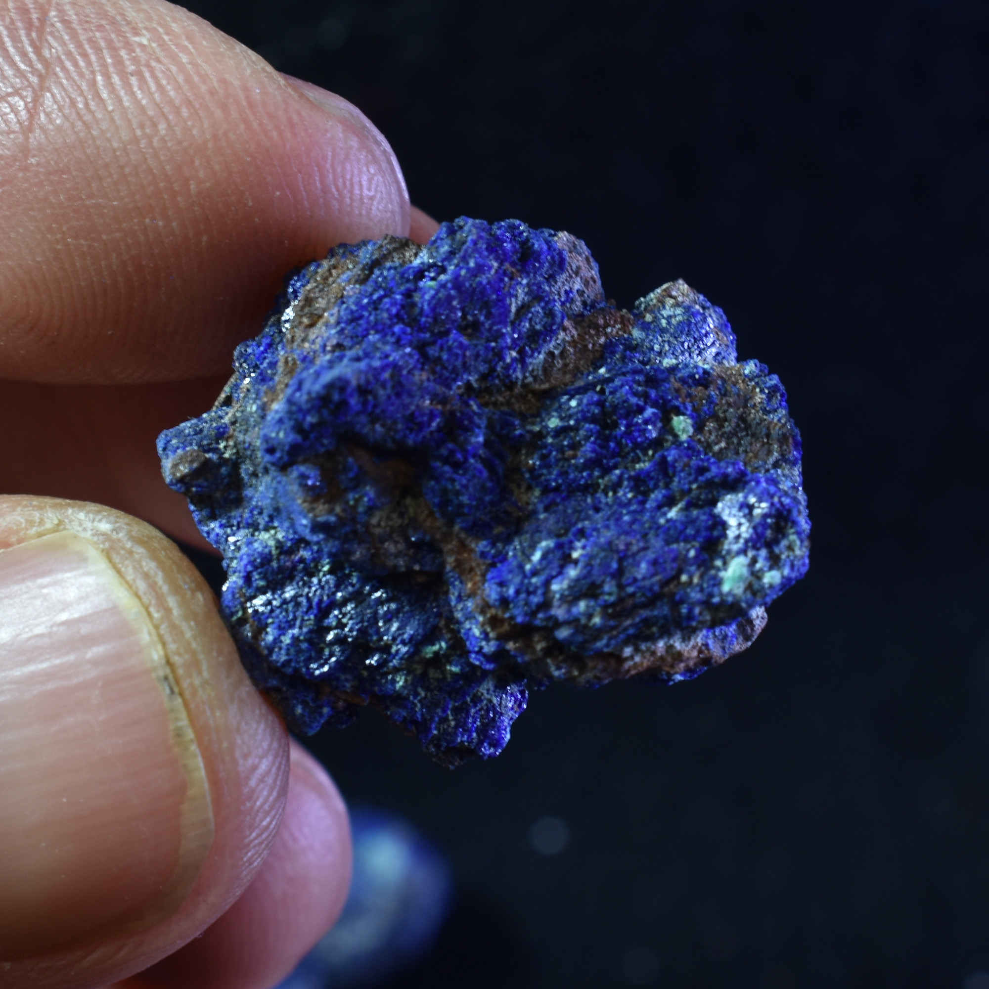 Raw Azurite Malachite Crystal Cluster Specimens from Mexico - 4 Count - 19 grams - Image 2