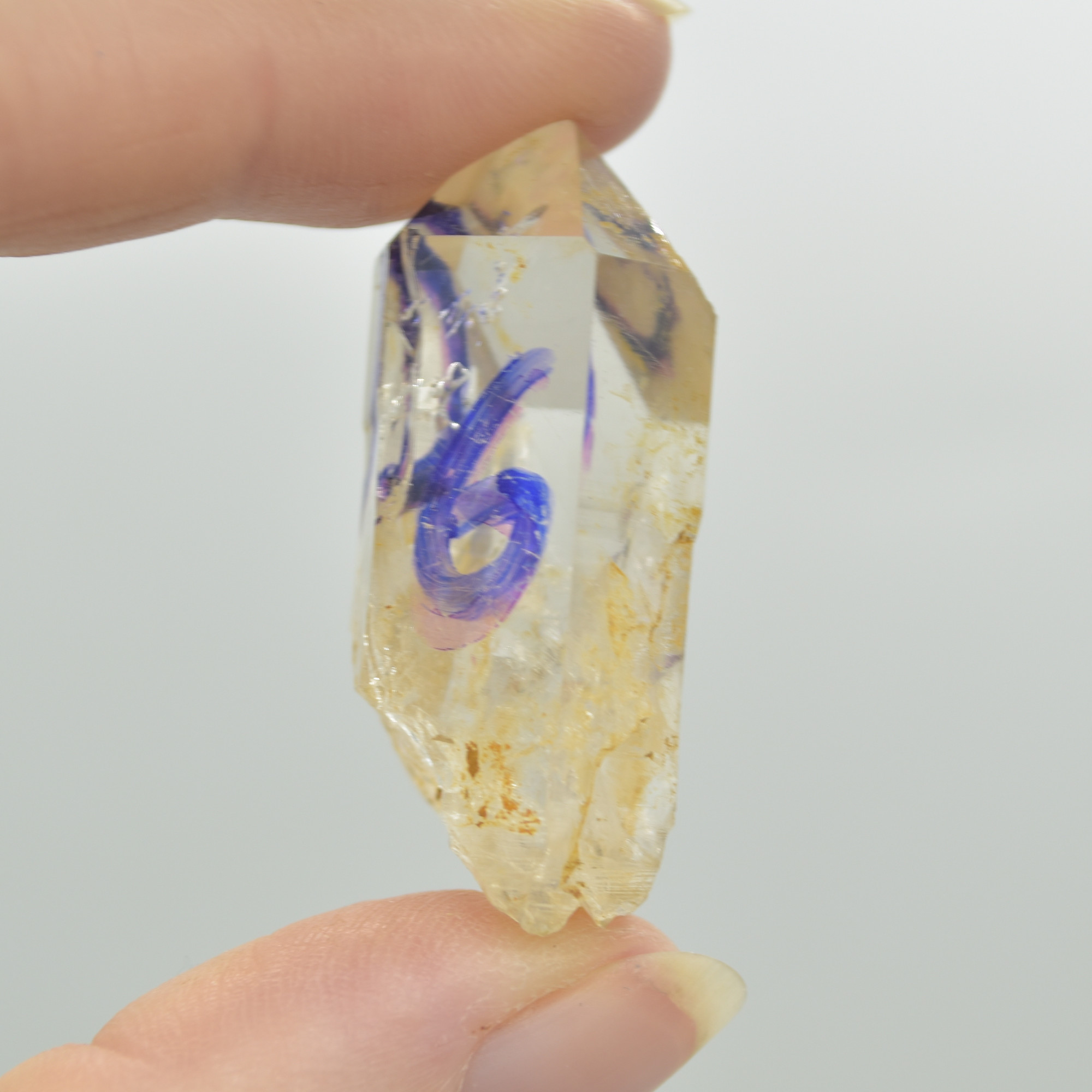 Fluid Inclusion / Enhydro Raw Quartz Point - 14 grams - 1 Count - Image 2