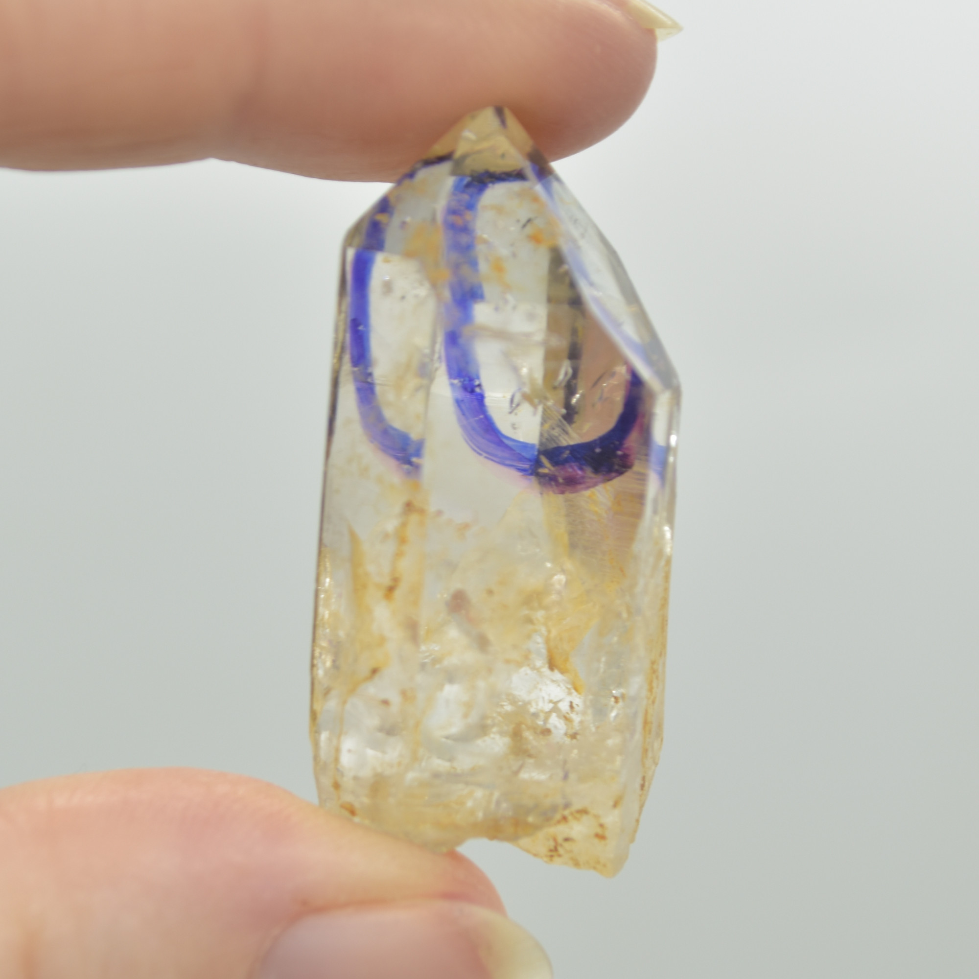 Fluid Inclusion / Enhydro Raw Quartz Point - 14 grams - 1 Count - Image 3