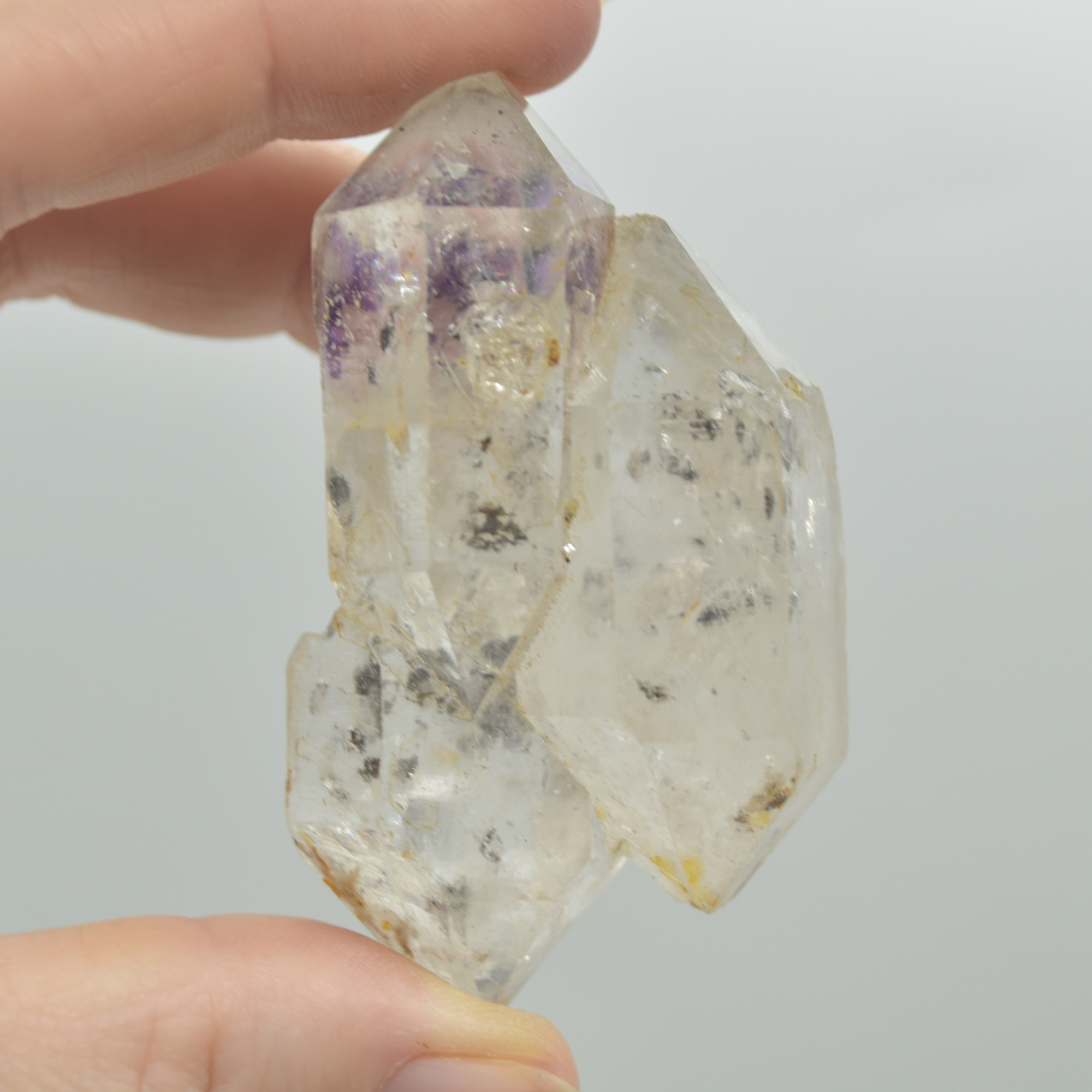 Fluid Inclusion / Enhydro Raw Quartz Point - 75 grams - 1 Count - Image 3