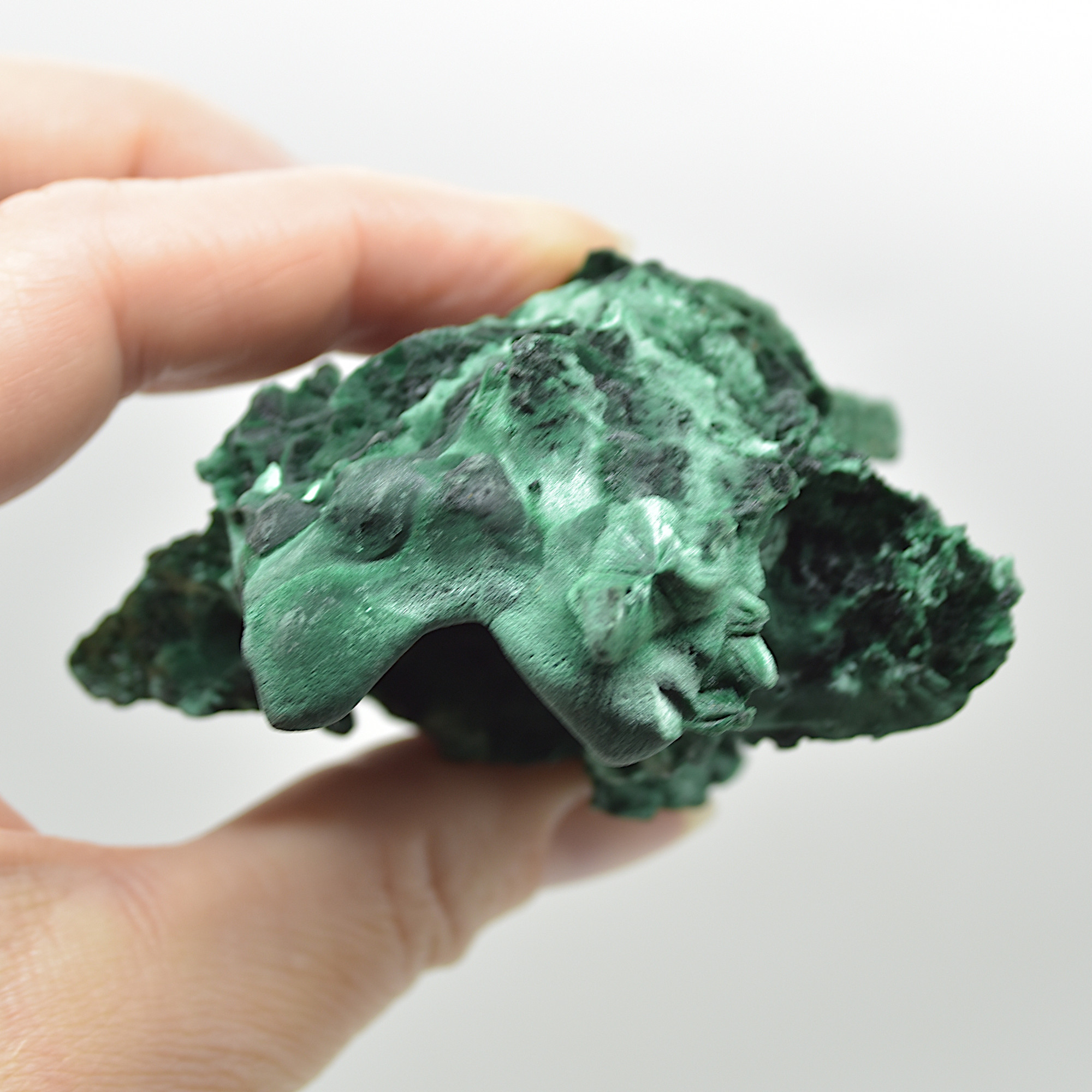 Raw Yangchun Malachite Specimen - Botryoidal Malachite - Velvet Malachite - Fibrous Malachite - 169 grams #08 - Image 7