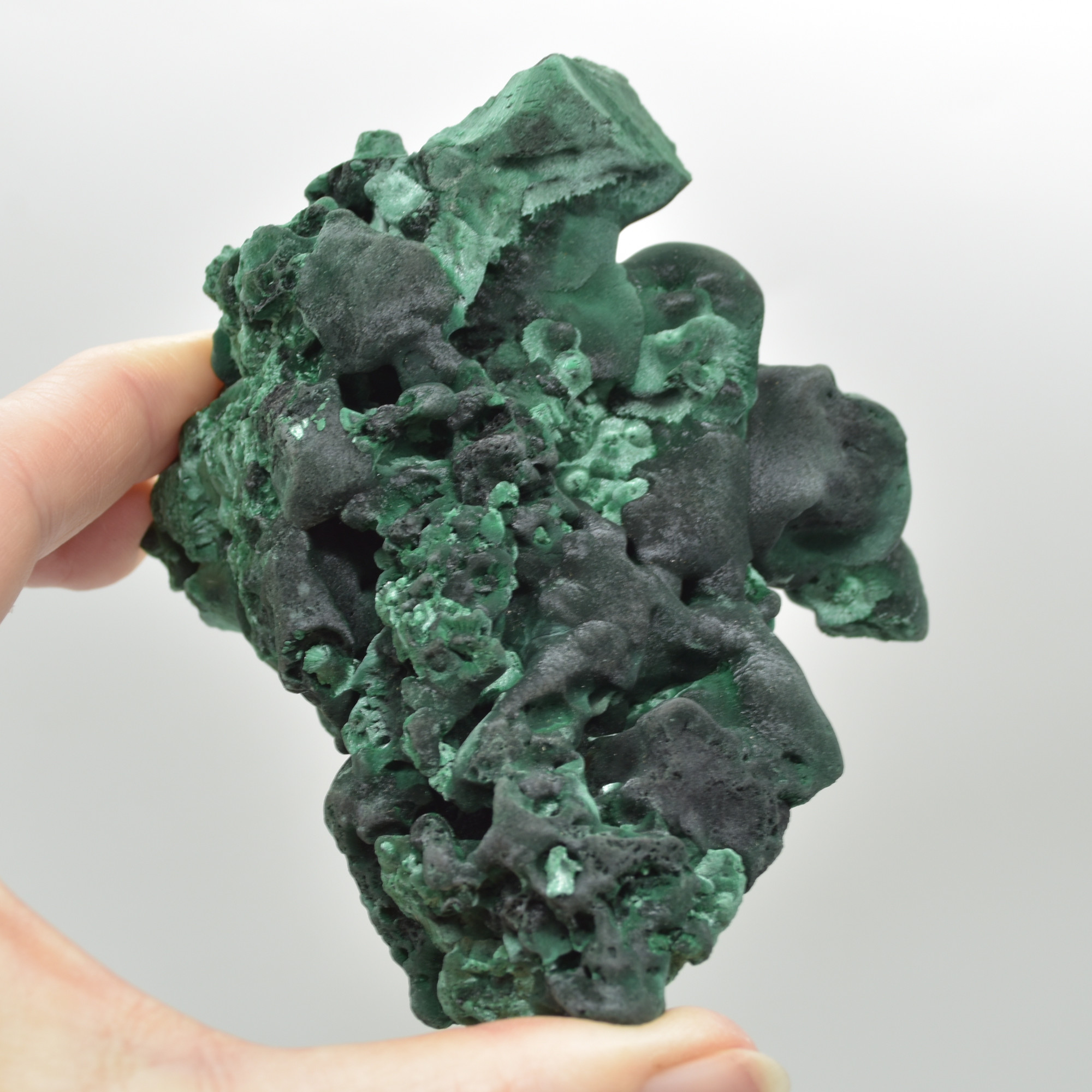 Raw Yangchun Malachite Specimen - Botryoidal Malachite - Velvet Malachite - Fibrous Malachite - 332 grams #09 - Image 5
