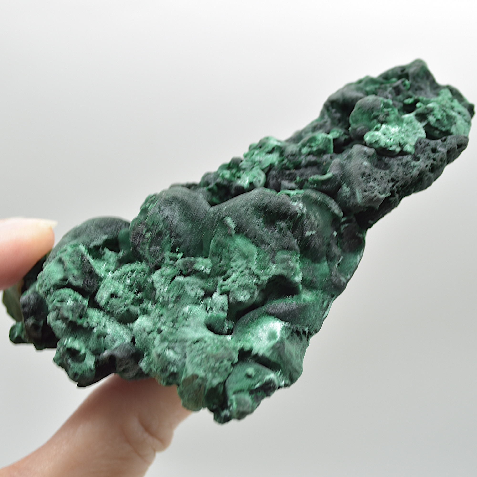 Raw Yangchun Malachite Specimen - Botryoidal Malachite - Velvet Malachite - Fibrous Malachite - 332 grams #09 - Image 7