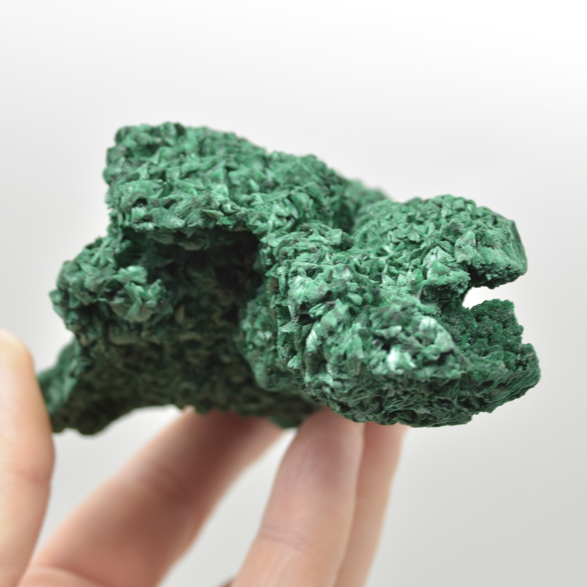 Yangchun Malachite Specimen - Botryoidal Malachite - Velvet Malachite - Fibrous Malachite - 366 grams #11 - Image 4
