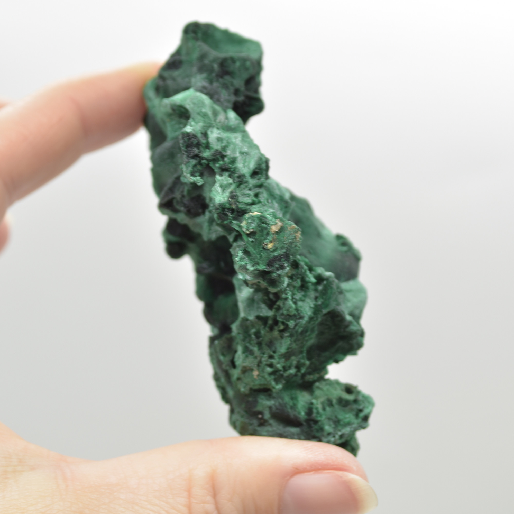 Raw Yangchun Malachite Specimen - Botryoidal Malachite - Velvet Malachite - Fibrous Malachite - 110 grams #14 - Image 4