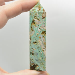 Raw Azurite Crystal Point, Tower, Wand - 7.5cm - #01