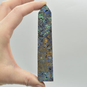 Raw Azurite Crystal Point, Tower, Wand - 10.5cm - #04