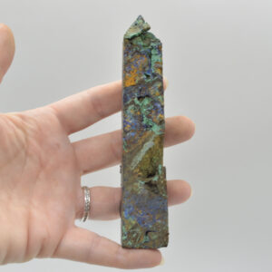 Raw Azurite Crystal Point, Tower, Wand - 12.6cm - #10