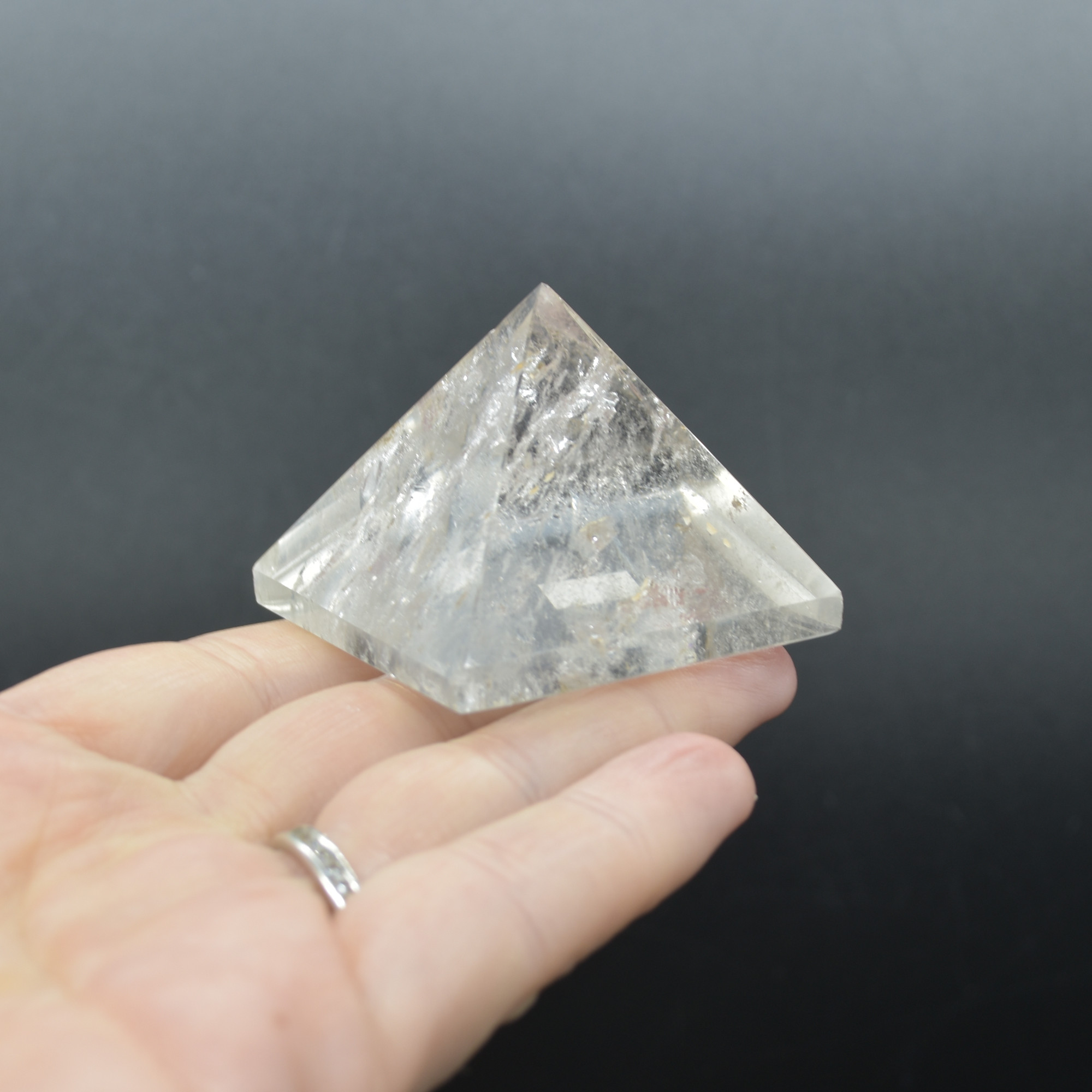 Clear Quartz Crystal Pyramid - 4.2cm x 4.2cm - 4.5cm x 4.2cm - 4.5cm - 75 - 80 grams - Image 2