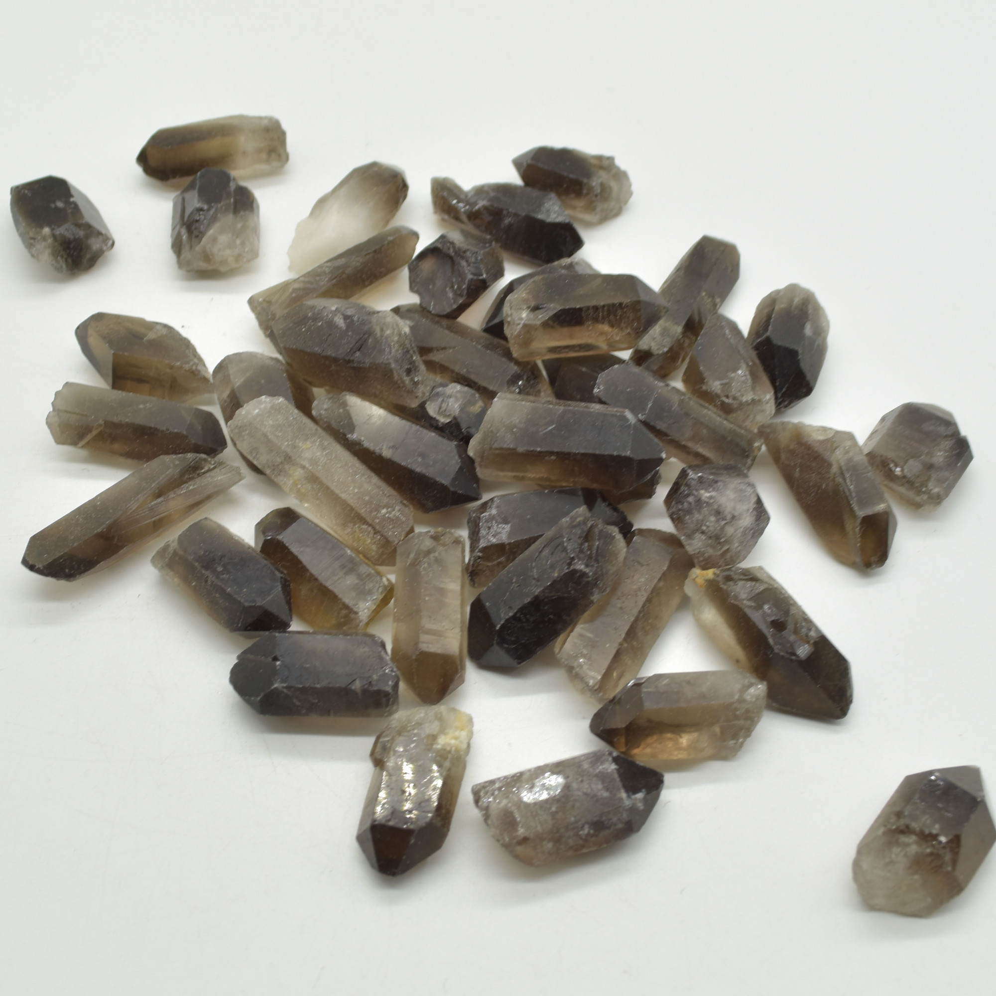 Raw Brazil Smoky Quartz Crystal Point Nuggets - 8 Count - 4 size options - Image 2