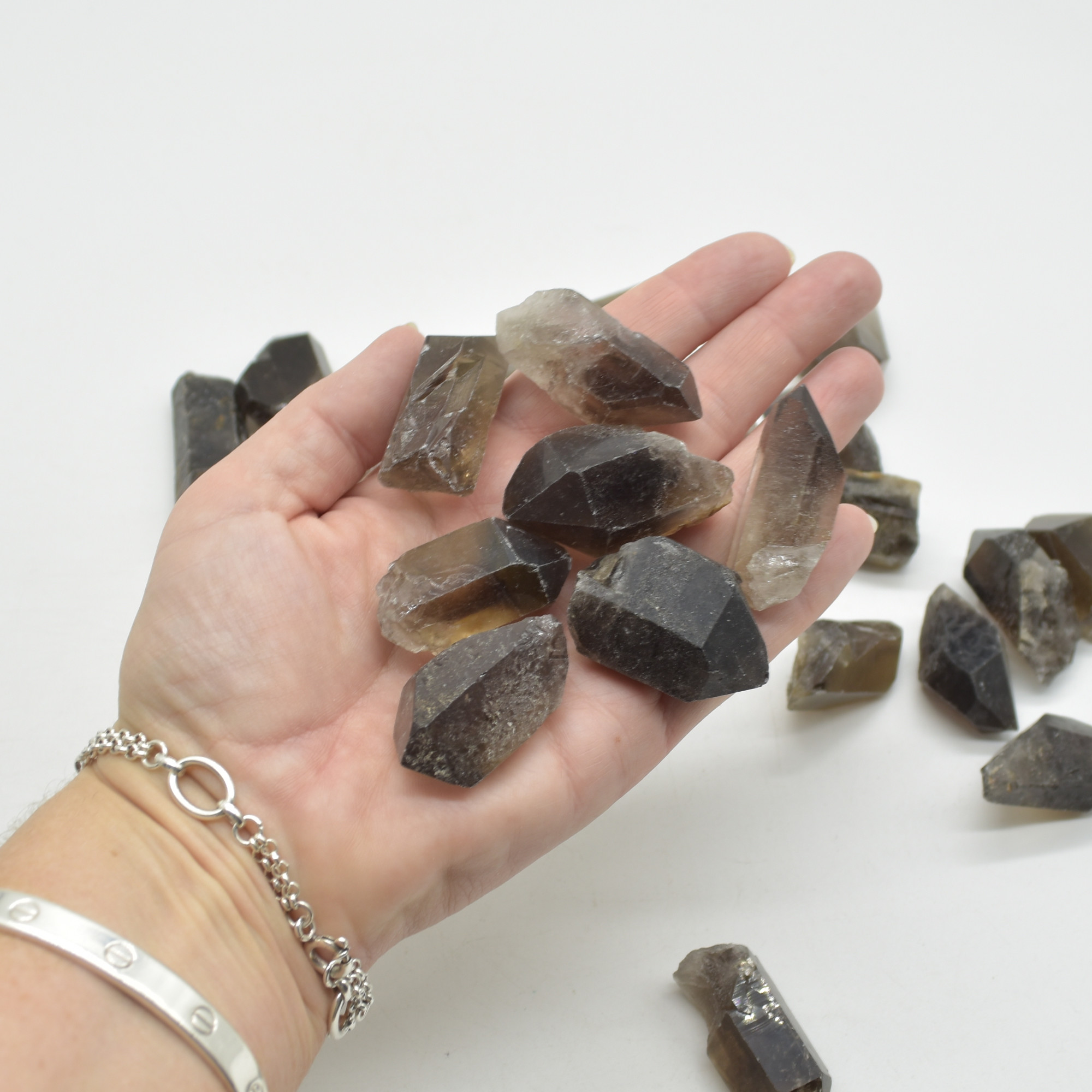 Raw Brazil Smoky Quartz Crystal Point Nuggets - 8 Count - 4 size options - Image 6