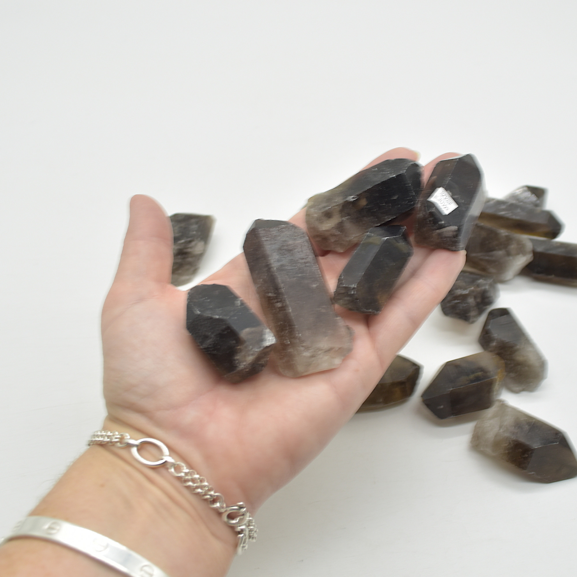 Raw Brazil Smoky Quartz Crystal Point Nuggets - 8 Count - 4 size options - Image 9