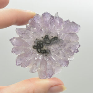 Amethyst Crystal Stalactite Slice from Brazil - 5.9cm x 5.5cm x 0.55cm #03