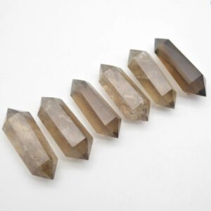 Smoky Quartz Double Terminated Crystal Point Tower Wand - 4cm - 5cm