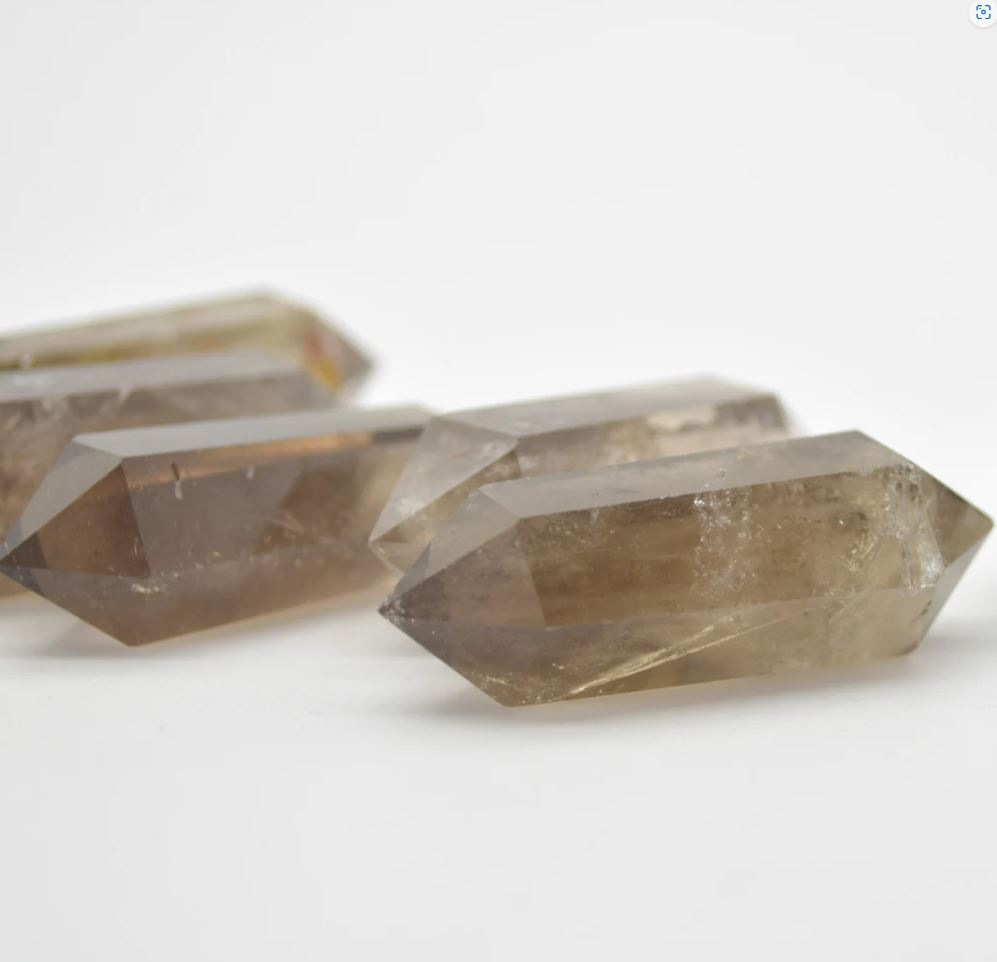 Smoky Quartz Double Terminated Crystal Point Tower Wand - 4cm - 5cm - Image 3