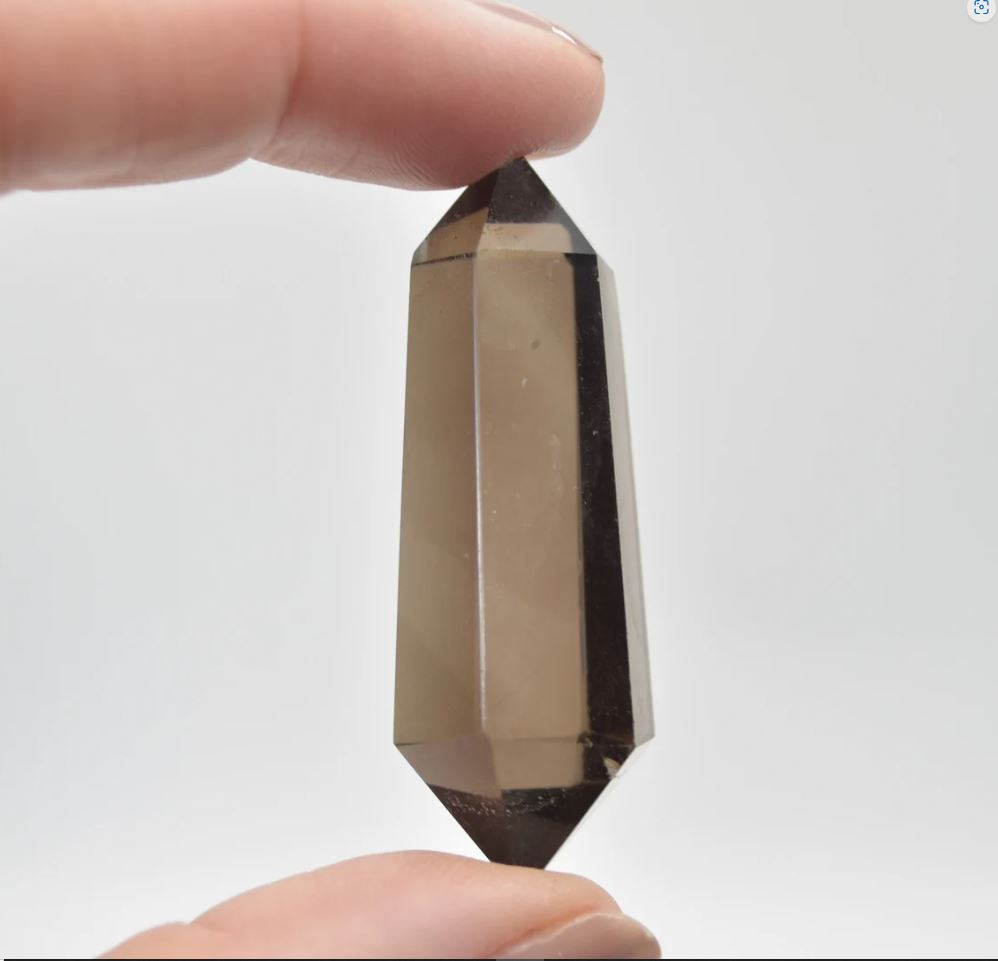 Smoky Quartz Double Terminated Crystal Point Tower Wand - 4cm - 5cm - Image 4