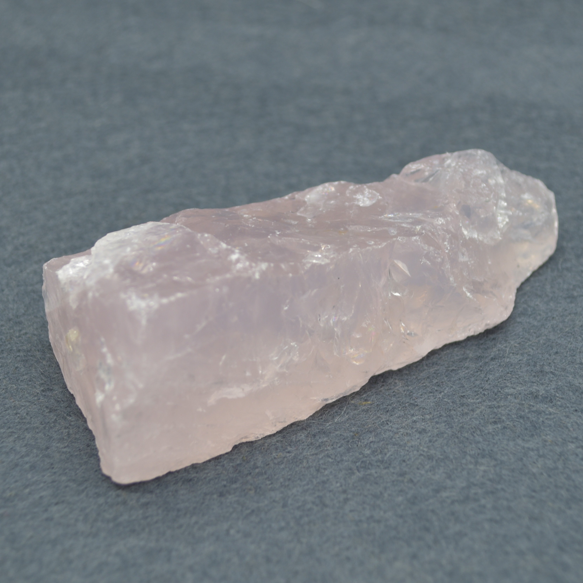 Raw Hand Polished Pale Rose Quartz Crystal Freeform - 142 grams #01 - Image 2