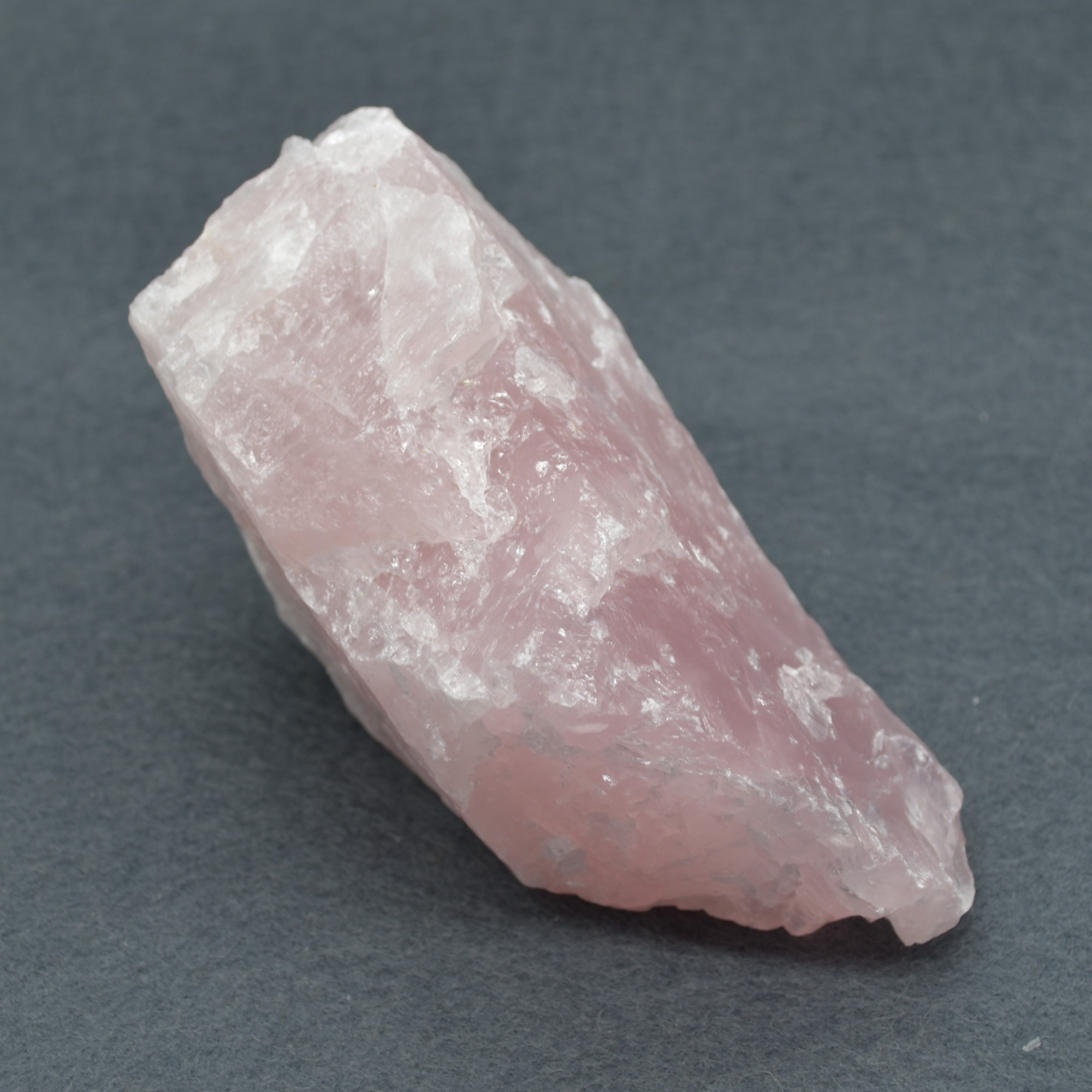 Raw Hand Polished Pale Rose Quartz Crystal Freeform - 496 grams #03 - Image 2