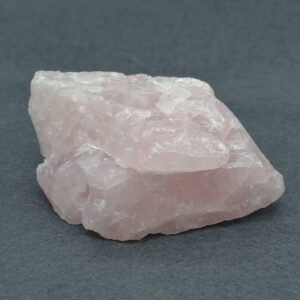 Raw Hand Polished Pale Rose Quartz Crystal Freeform - 328 grams #04